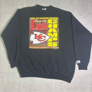 Vintage Kansas City Cheifs Sweatshirt Men’s 3XL 1995 AFC Western Champs